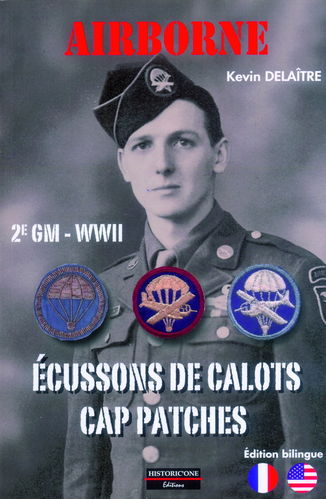 AIRBORNE. 2ª GM-WWII. ÉCUSSONS DE CALOTS. CAP PATCHES.
