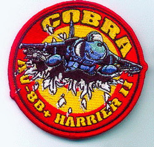 PARCHE BORDADO COBRA AV-8B+ HARRIER II