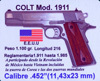 ALFOMBRILLA RATÓN ORDENADOR COLT M1911
