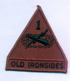 PARCHE 1ST ARMORED DIVISION - OLD IRONSIDES - SUBDUED