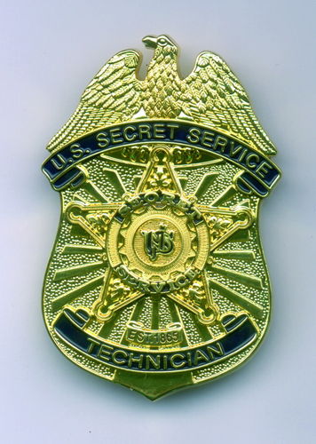 INSIGNIA USA SERVICIO SECRETO . TÉCNICO (RÉPLICA).